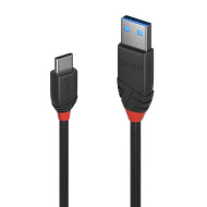 Cablu Lindy LY-36915, USB 3.2 Type A to Type C, 0.5m, Black Line