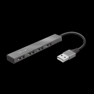 Adaptor Trust Halyx Aluminium 4-Port Mini USB Hub
