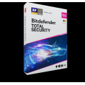 Licenta retail Bitdefender Total Security - protectie anti-malwarecompleta pentru Windows, macOS, iOS si Android, valabilapentru 1 an, 5 dispozitive, new